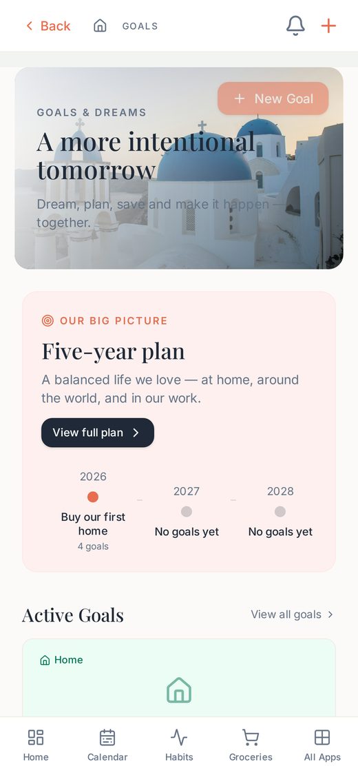 Build your future, together. on a phone