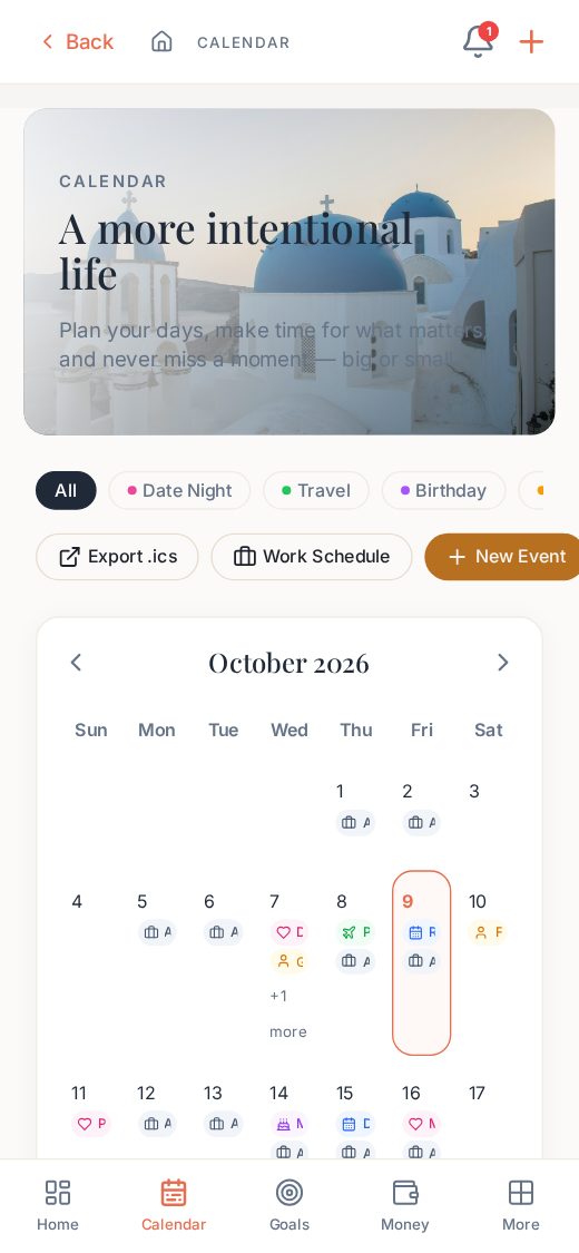 Plan your week, stress less. on a phone