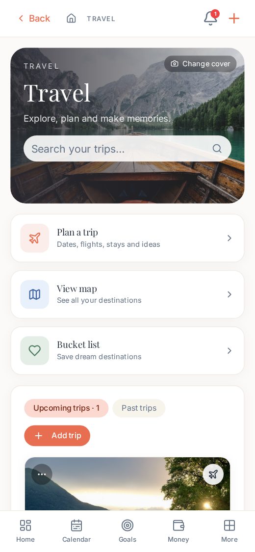 Plan the adventures ahead. on a phone