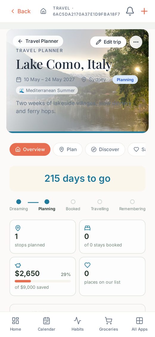 Turn plans into unforgettable moments. on a phone